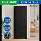 ALFORDSON Buffet Sideboard Cupboard Cabinet Kitchen Hallway Storage Shelf Black