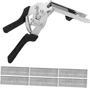 DECOMELODY 1 Set Cage Pliers Tool Manual Wire Clamp Tool Ring Pliers Dog Cage Accessories Lock for Wire Cages Bird Accessories Chicken Wire Cage Clips Animal Opening Ring Black