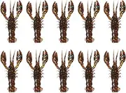 Soft Baits for Bass Fishing | Craw Fishing Soft Bait | Natural Scent Realistic Soft Swimbait for Freshwater Saltwater Anglers Enthusiasts