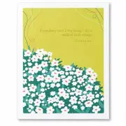 Positively Green Friendship Card - Friendship isn't a big thing, it's a million little things