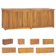 Garden Storage Box Storage Container Outdoor Furniture Solid Teak Wood vidaXL