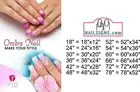 Ombre Nails 06 Window Decal Inside/Outside Adhesive Translucent Vinyl Vertical