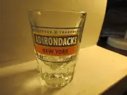 Vintage-Registered Trademark -Adirondacks NY- 3" / 2oz heavy shotglass by libbey