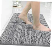 Bathroom Rug Mat, Extra Thick and Super Absorbent Bath 32" x 20" Light Grey