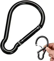 Aluminum Belt Carabiner - Heavy-Duty Clip for Outdoor, Fishing & Climbing | Non-Locking Hook for Bags, Tools, Water Bottles, Secure Gear Fastener, Multipurpose Connector for Travel & Sports