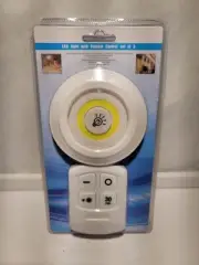 LED Light With Remote Control Adhesive Strip Mounting White Dimmer Timer New