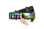 Elinz 11.26" Clip On Rear View Mirror Carplay & Android Auto Real 4K + 1080P Dual Dash Cam Camera WiFi ADAS Smart Driving Assistant Car DVR