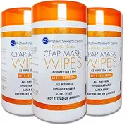 CPAP Mask Wipes (Lite Citrus) - 3 packs of 62 wipes