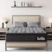 Duchess Single Hybrid Mattress - Mattress Comfortable Memory Foam and Pocket Springs with Pressure Relief Breathable Design Reinforced Edge Support