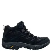 MERRELL MEN'S MOAB 3 MID WATERPROOF IN BLACK SIZE 11.5