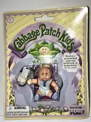 2004 Cabbage Patch Kids Bald Boy Baby Doll Keychain Key Chain Basic Fun NIP