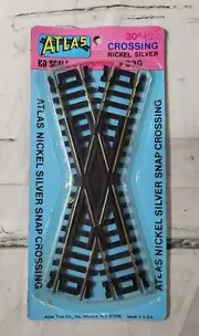 Atlas 30 Degree Nickel Silver Snap Model Train Track Crossing #839 New