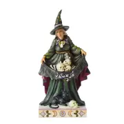 Jim Shore Heartwood Creek Scary Halloween Witch Skulls In Her Skirt