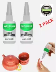 ⭐2PCS Multifunctional Welding High Strength Oily Glue Universal Super Glue 50ML⭐