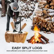 Firewood Splitter Set Log with Hammer Manual Wood Splitting Cutter Kindling BBQ