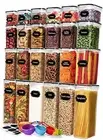 24 Pack Airtight Food Storage Containers with Lids for Kitchen Pantry