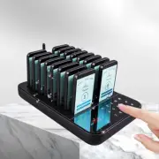 Restaurant Pager System Wireless Calling Max 998 Buzzer with 16 Beepers 200MAH