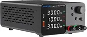 Domary Variable DC Power Supply 30V 10A Bench Power Supply with 4-Digits LED Display Adjustable Switching Power Supply with Encoder Adjustment Knob Output Enable/Disable Button