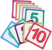 BESPORTBLE Removable Floor Decals for Classroom 10pcs Number Stickers Antislip Design Creative Playroom Decor