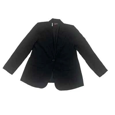 Vince Camuto Ladies Fully Lined Padded Shoulder Split Blazer Size M Black NWT