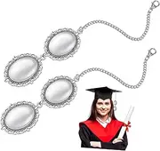 GOOHOCHY 2pcs DIY Photo Frame Pendant Graduation Tassel Charms for Photo Display Lightweight Pendant for Creative Graduation and Celebrations