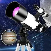 PortableTelescope for Kids Beginners with Tripod and Eyepiece, Refractor Telescope with Carry Bag for Kids Beginner (Col