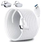 VR Link Cable, 60W 5M/16FT USB a to C Cable for Meta Oculus Quest 3S/3/2/Pico 4/