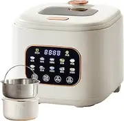 Multi Functional Rice Cooker 3 L, Automatic Temperature Adjustment, 24-h Insulation, Top 10 Menus, for Steamed Rice, Boiled Soup
