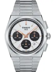 [Tissot] PRX Automatic Chronograph Watch T1374271101100 in White