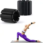 WADY 2PCS Wrist Ankle Weights, Adjustable Wearable Wrist and Ankle Weights Set of 2(1lb/Pair), Silicone Wristlet Bracelet Wraps for Weighted Exercise, Walking, Yoga, Dance, Pilates,Aerobics