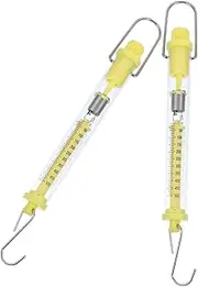Stainless Steel Spring Scale 2pcs 5n Mechanical Scale Plastic Spring Dynamometer for Physics Classroom Random