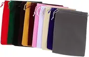 LIFKOME 11pcs Velvet Bag Jewelry Cloth Drawstring Bags Small Drawstring Pouch Tiny Pouch Velvet