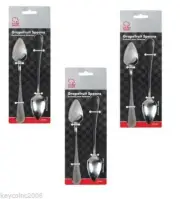 Chef Craft 3 cards of 2 GRAPEFRUIT SPOONS 6 spoons