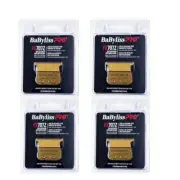 (4 Pack) Babyliss Pro FX707Z, GOLD Replacement trimmer blade for Skeleton FX787
