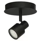 Access Lighting Lincoln 1 Light LED Flush Mount, Black/Black - 63071LEDDLP-MBL