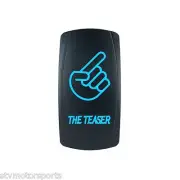 BLUE ROCKER SWITCH LASER ETCHED 20A 12V THE TEASER