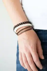 Paparazzi Wildly Wrangler Brown Urban Bracelet