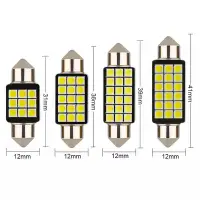 在飛比找Yahoo!奇摩拍賣優惠-（1pc)~  C5W 6000k canbus Led 3