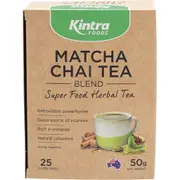 KINTRA FOODS Matcha Chai Tea Blend Tea Bags 25