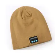 Bluetooth Hat Bluetooth Beanie Hat with Bluetooth 5.0 Built-in Stereo Mic Fit for Outdoor Sports-Yellow