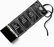 Witchy Cauldron Tarot Wrap, Bag, Pouch, Satin Tarot Storage and Cloth, Tarot Deck Storage Holder, Tarot Spread Pattern, Black, M, Modern