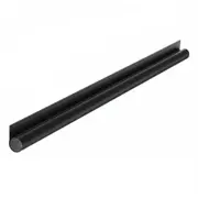 Door Draft Stopper Sweep Seal Bottom Strip Blocks of Doors for Exterior Interior Doors -Black