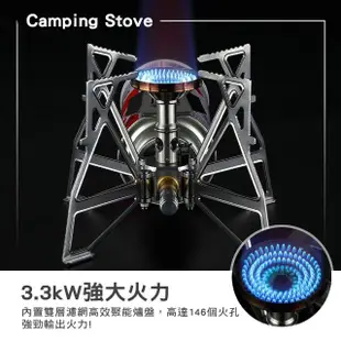 【Campingmoon 柯曼】XD-3F蝴蝶爐3.3KW(高山爐 瓦斯爐 快速爐 攻頂爐 campingmoon 露營 逐露天下)