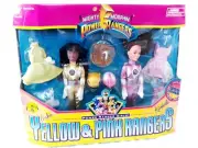 Mighty Morphin Power Rangers Yellow Aisha & Pink Kimberly Dolls Girls NRFB 1995