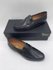 $395 Allen Edmonds Bergamo Black Strap Leather Loafers New Men’s 10B 49010