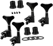 JEWEDECO Professional Bass Tuning Keys Set 4r Bass Tuning Pegs Locking Tuners Easy to Tune High Sensitivity