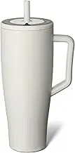 BrüMate Era 40 oz Tumbler with Handle and Straw | 100% Leakproof Insulated Tumbler with Lid and Straw | Made of Stainless Steel | Cup Holder Friendly Base | 40oz (Dune)