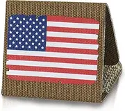 M-Tac Molle Morale Patch USA Flag - Tactical Military Badge for Men - Army Funny Accessory (Full Color/Coyote)