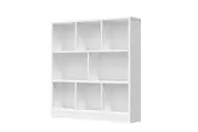 Oikiture Bookshelf Bookcase White