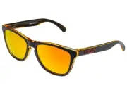 Oakley Frogskins Sunglasses OO9013-D955 Matte Black/Trans Yellow/Fire Iridium